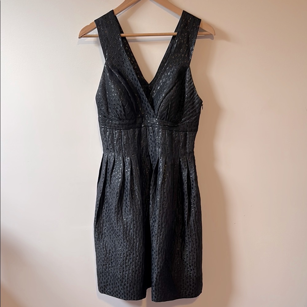 Pink Ice Elegant Black Sleeveless Linen/Silk Dress